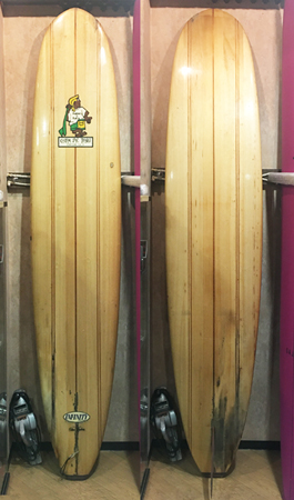 CS-1589 BALSA WOOD USED SURFBOARD