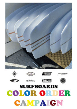 SURFBOARDS COLOR ORDER CAMPAIGN